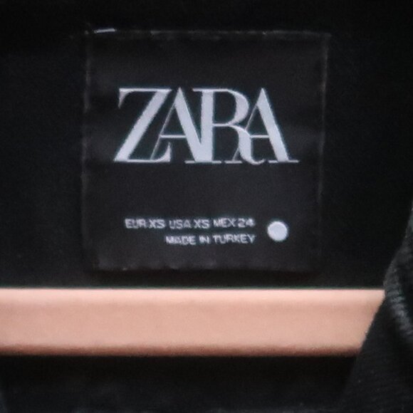 Zara Black Denim Lyocell Cotton Jumpsuit Long Sleeve Utility Boiler Suit Size XS - Picture 7 of 14